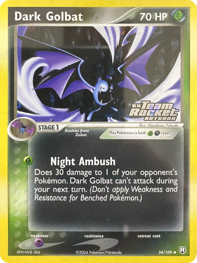 Dark Golbat (34/109) (Stamped) [EX: Team Rocket Returns] | Anubis Games and Hobby