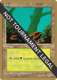 Forest (A) - 1996 Bertrand Lestree (4ED) [World Championship Decks] | Anubis Games and Hobby