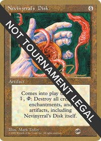 Nevinyrral's Disk - 1996 Eric Tam (4ED) (SB) [World Championship Decks] | Anubis Games and Hobby