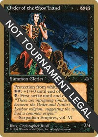 Order of the Ebon Hand (Rush) - 1996 George Baxter (FEM) [World Championship Decks] | Anubis Games and Hobby