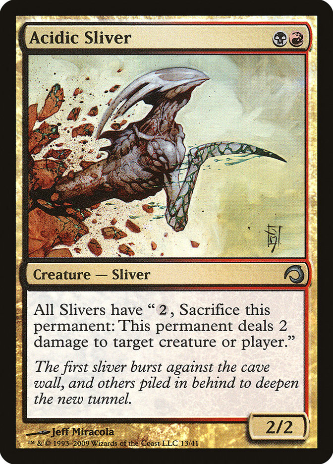 Acidic Sliver [Premium Deck Series: Slivers] | Anubis Games and Hobby