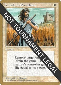 Swords to Plowshares - 1996 Mark Justice (4ED) [World Championship Decks] | Anubis Games and Hobby