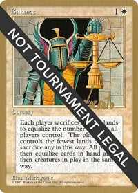 Balance - 1996 Michael Loconto (4ED) [World Championship Decks] | Anubis Games and Hobby