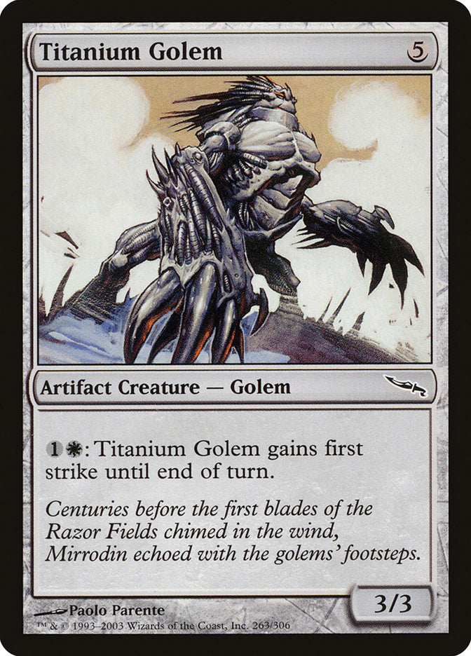 Titanium Golem [Mirrodin] | Anubis Games and Hobby