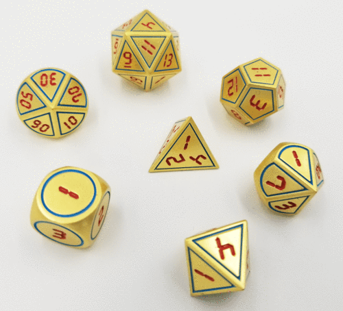 Digital Gold Metal RPG set | Anubis Games and Hobby