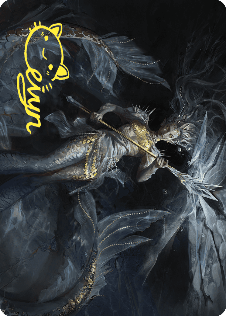 Sharae of Numbing Depths Art Card (Gold-Stamped Signature) [Wilds of Eldraine Art Series] | Anubis Games and Hobby