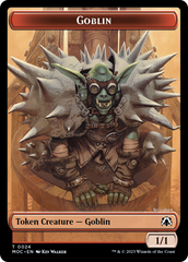 Goblin // Sliver Double-Sided Token [March of the Machine Commander Tokens] | Anubis Games and Hobby