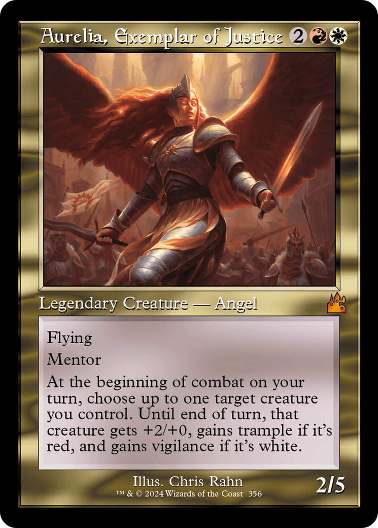 Aurelia, Exemplar of Justice (Retro) [Ravnica Remastered] | Anubis Games and Hobby