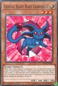 Crystal Beast Ruby Carbuncle [Legendary Duelists: Ancient Millennium] [LED2-EN041] | Anubis Games and Hobby