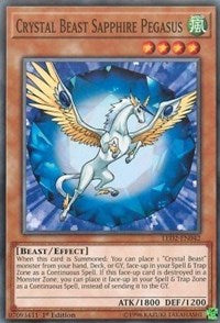 Crystal Beast Sapphire Pegasus [Legendary Duelists: Ancient Millennium] [LED2-EN042] | Anubis Games and Hobby