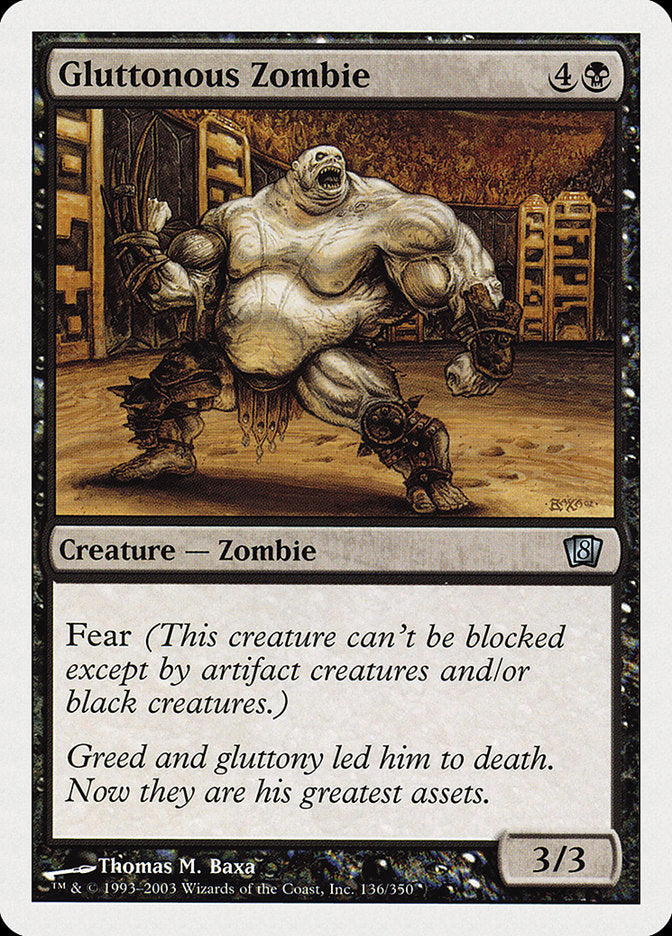 Gluttonous Zombie [Eighth Edition] | Anubis Games and Hobby