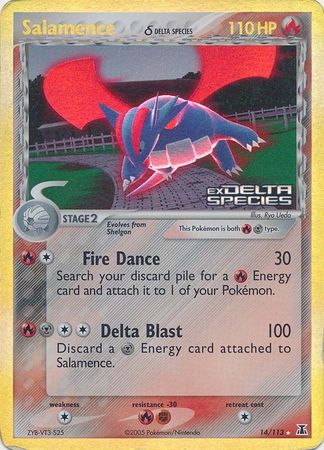 Salamence (14/113) (Delta Species) (Stamped) [EX: Delta Species] | Anubis Games and Hobby