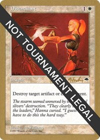 Disenchant - 1998 Brian Hacker (TMP) [World Championship Decks] | Anubis Games and Hobby