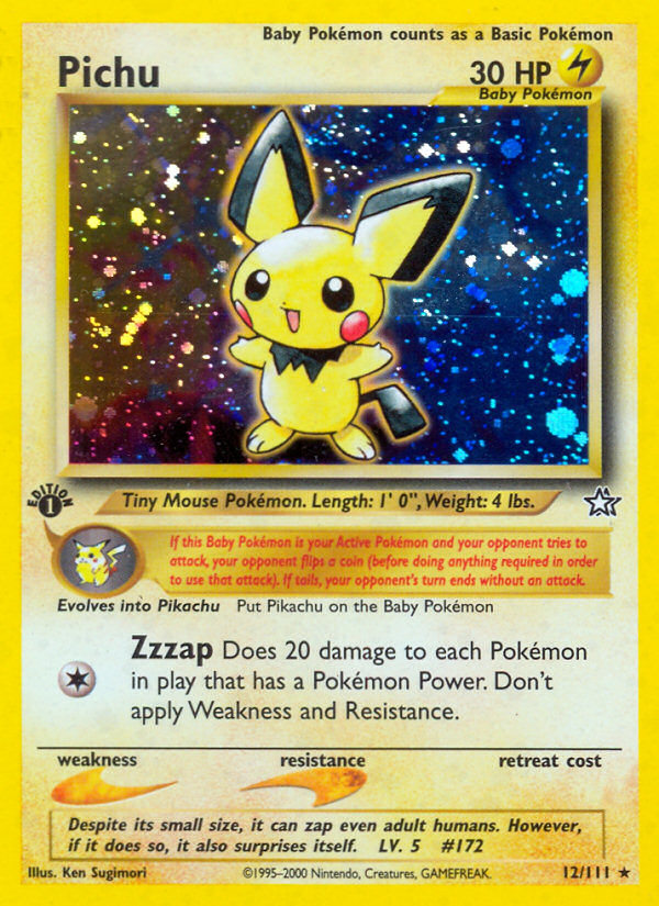 Pichu (12/111) [Neo Genesis 1st Edition] | Anubis Games and Hobby