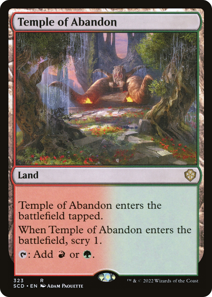 Temple of Abandon [Starter Commander Decks] | Anubis Games and Hobby