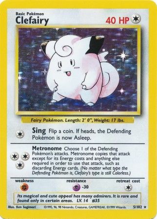 Clefairy (5/102) [Base Set Unlimited] | Anubis Games and Hobby