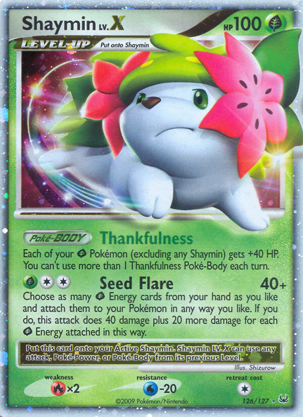 Shaymin LV.X (126/127) [Platinum: Base Set] | Anubis Games and Hobby