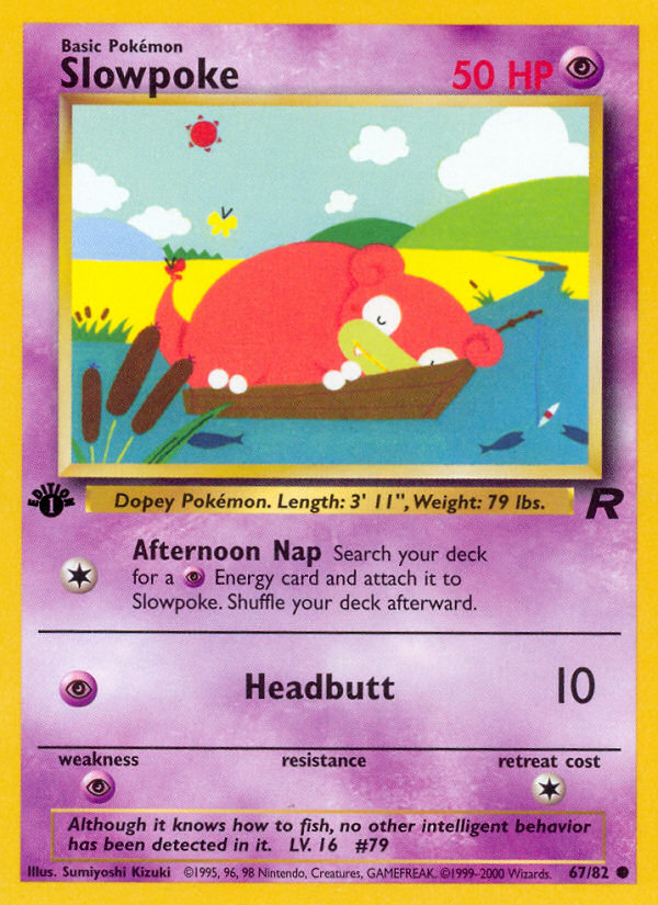 Slowpoke (67/82) [Team Rocket 1st Edition] | Anubis Games and Hobby