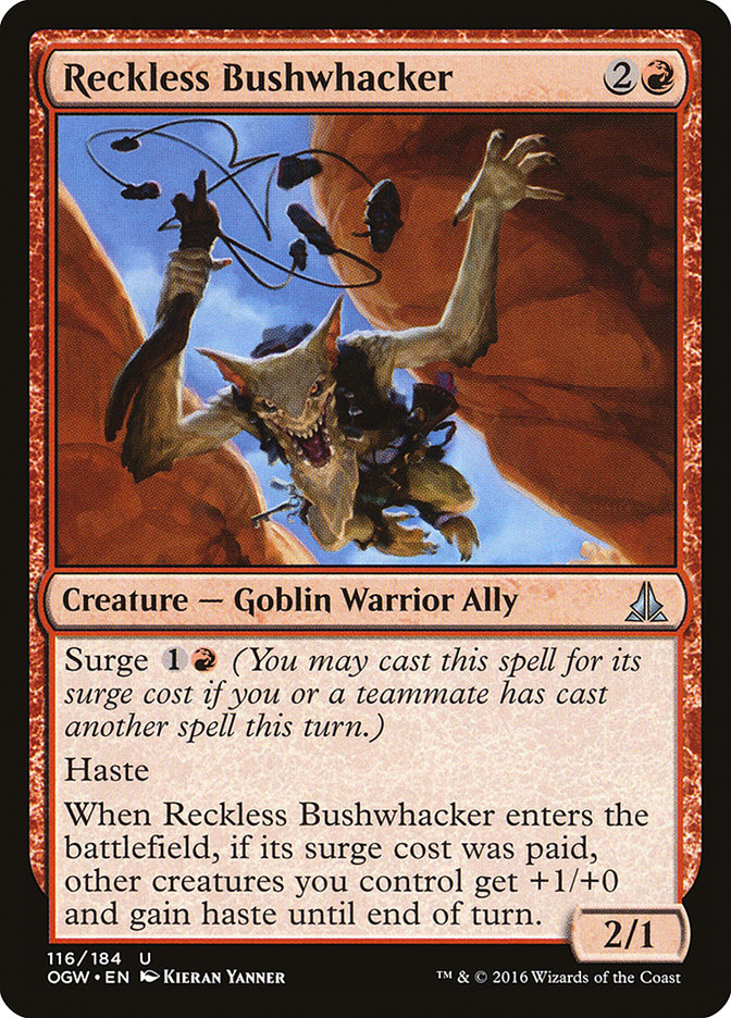 Reckless Bushwhacker [Oath of the Gatewatch] | Anubis Games and Hobby