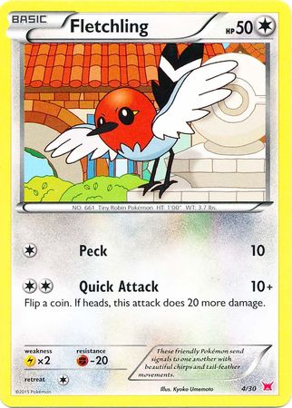 Fletchling (4/30) [XY: Trainer Kit 2 - Latias] | Anubis Games and Hobby