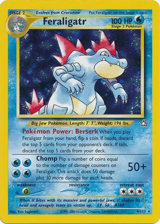 Feraligatr (4/111) [Neo Genesis Unlimited] | Anubis Games and Hobby