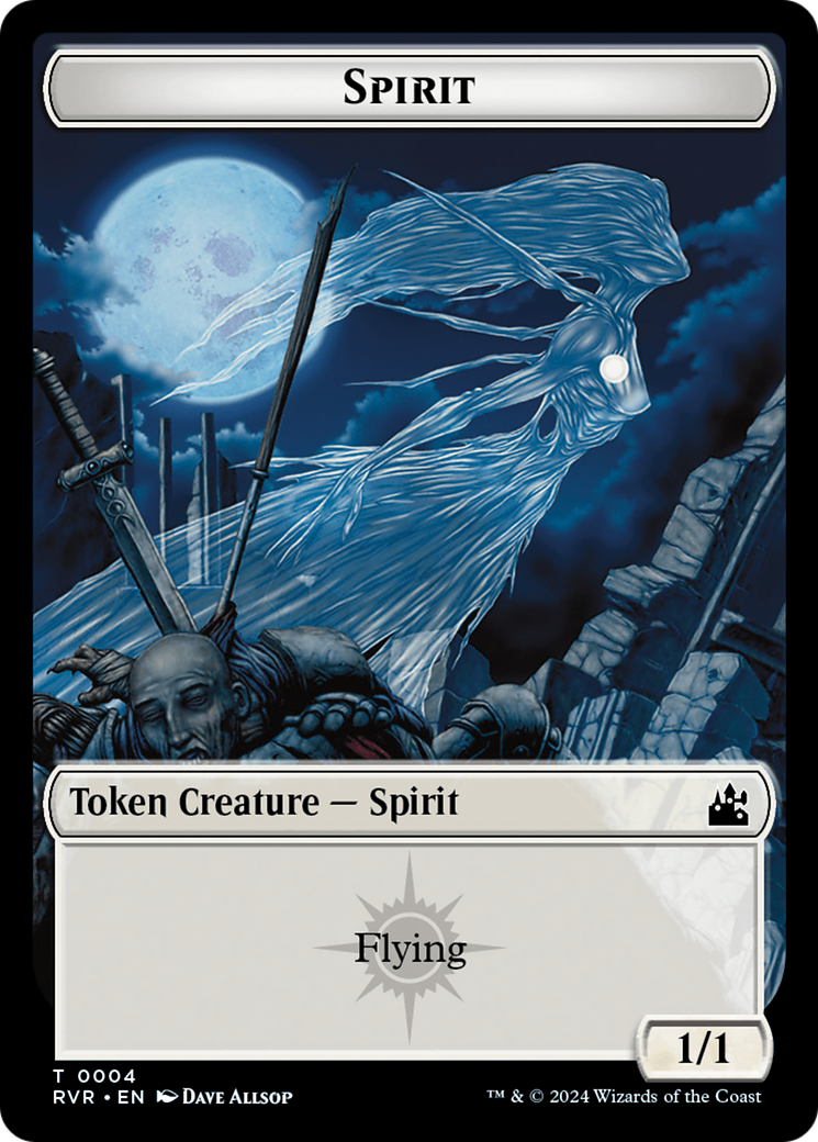 Saproling // Spirit (0004) Double-Sided Token [Ravnica Remastered Tokens] | Anubis Games and Hobby