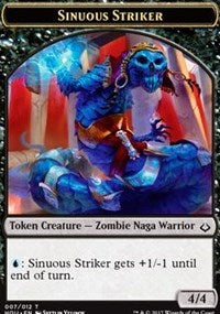 Sinuous Striker // Zombie Double-Sided Token [Hour of Devastation Tokens] | Anubis Games and Hobby