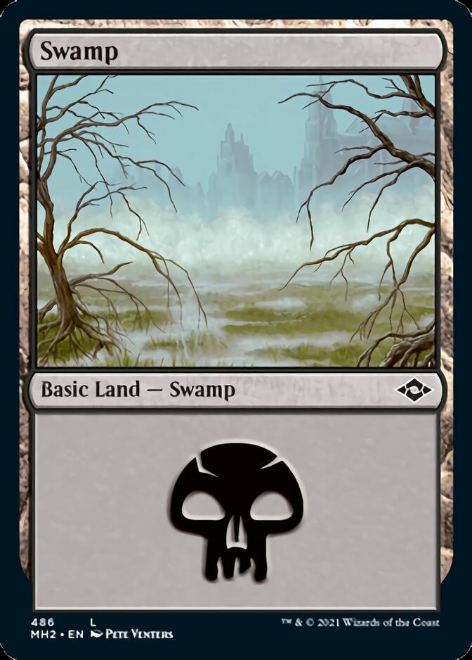Swamp (486) (Foil Etched) [Modern Horizons 2] | Anubis Games and Hobby