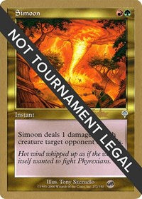 Simoon - 2002 Brian Kibler (INV) (SB) [World Championship Decks] | Anubis Games and Hobby