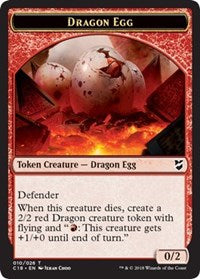 Dragon Egg // Dragon Double-sided Token [Commander 2018] | Anubis Games and Hobby