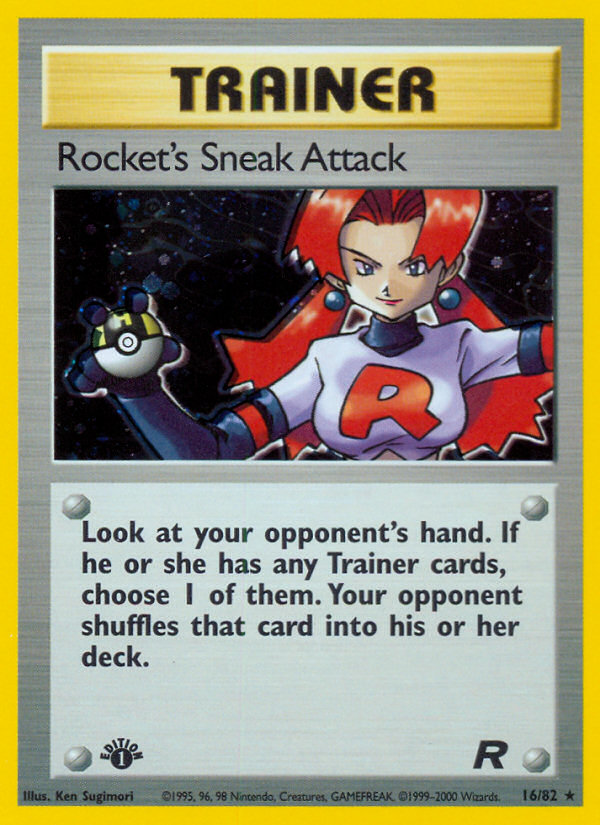 Rocket's Sneak Attack (16/82) [Team Rocket 1st Edition] | Anubis Games and Hobby