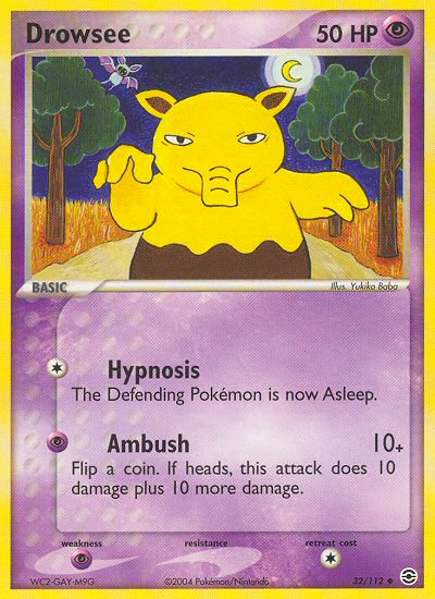 Drowzee (32/112) [EX: FireRed & LeafGreen] | Anubis Games and Hobby