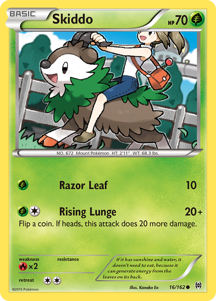 Skiddo (16/162) [XY: BREAKthrough] | Anubis Games and Hobby