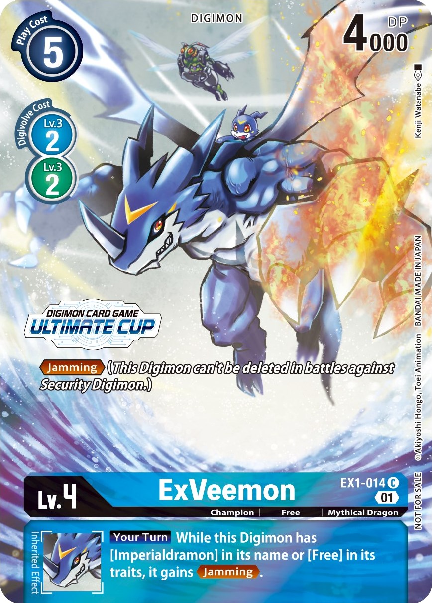 ExVeemon [EX1-014] (April Ultimate Cup 2022) [Classic Collection Promos] | Anubis Games and Hobby