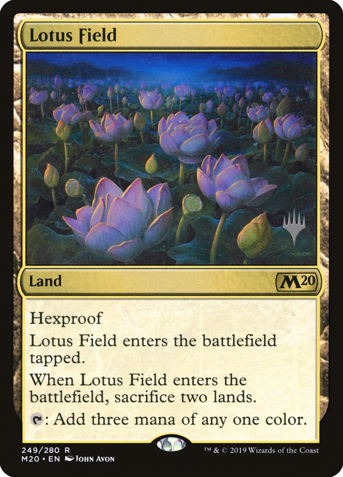 Lotus Field (Promo Pack) [Core Set 2020 Promos] | Anubis Games and Hobby