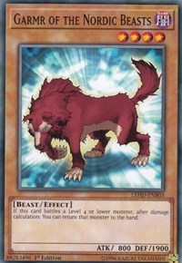 Garmr of the Nordic Beasts [Legendary Hero Decks] [LEHD-ENB03] | Anubis Games and Hobby