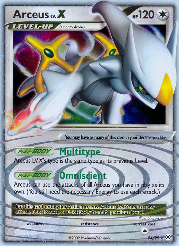 Arceus LV.X (94/99) [Platinum: Arceus] | Anubis Games and Hobby