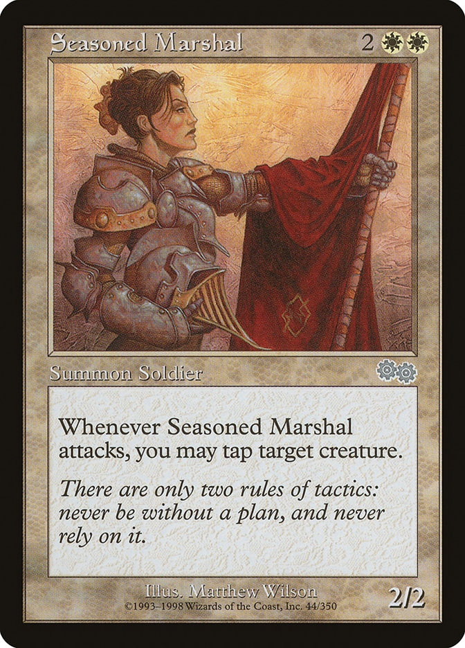 Seasoned Marshal [Urza's Saga] | Anubis Games and Hobby