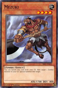 Mezuki [Structure Deck: Zombie Horde] [SR07-EN012] | Anubis Games and Hobby