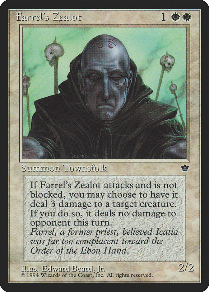 Farrel's Zealot (Edward P. Beard, Jr.) [Fallen Empires] | Anubis Games and Hobby