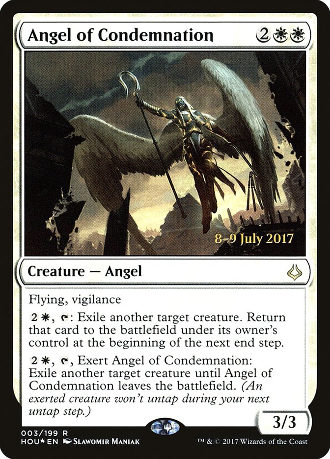 Angel of Condemnation [Hour of Devastation Prerelease Promos] | Anubis Games and Hobby