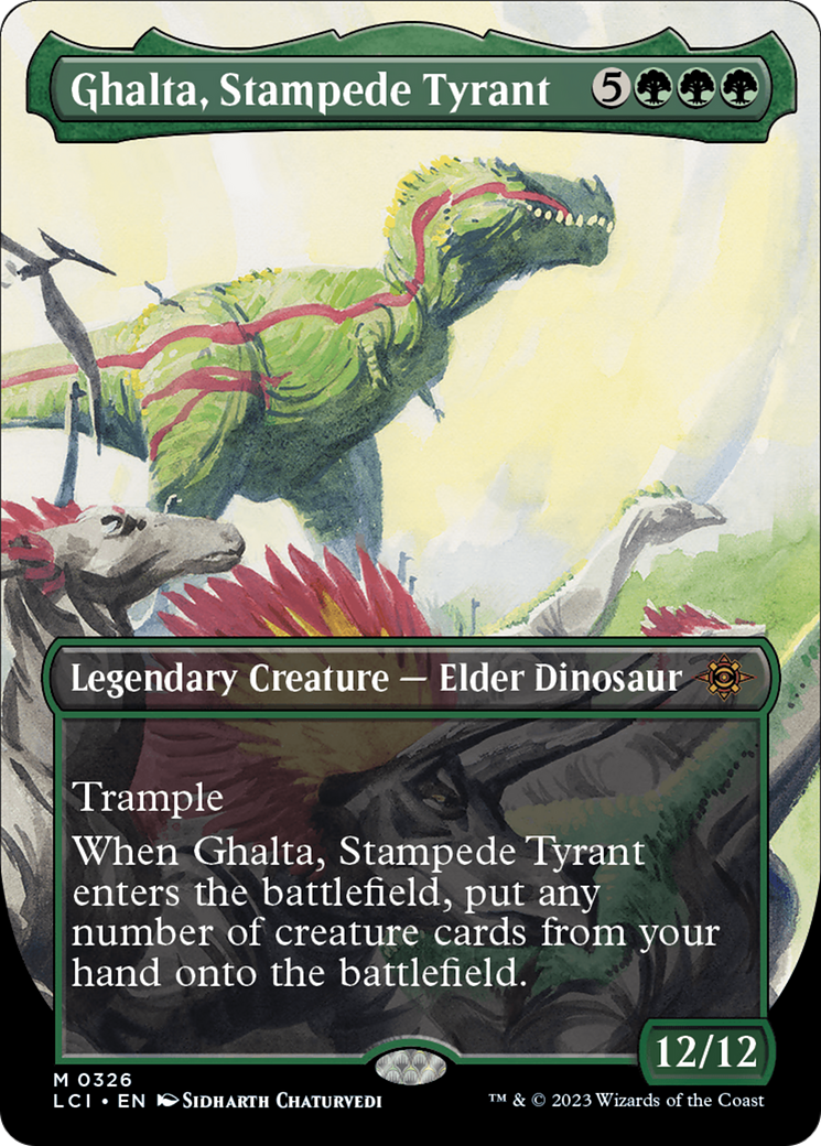 Ghalta, Stampede Tyrant (Borderless) [The Lost Caverns of Ixalan] | Anubis Games and Hobby