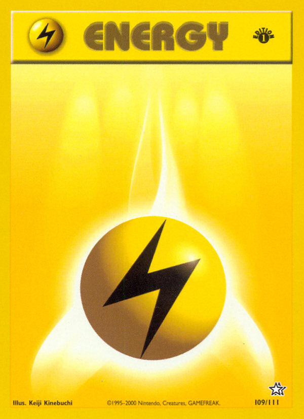 Lightning Energy (109/111) [Neo Genesis 1st Edition] | Anubis Games and Hobby