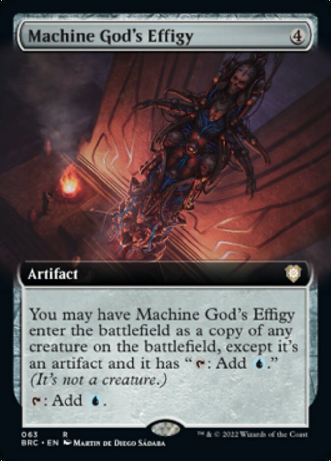 Machine God's Effigy (Extended Art) [The Brothers' War Commander] | Anubis Games and Hobby