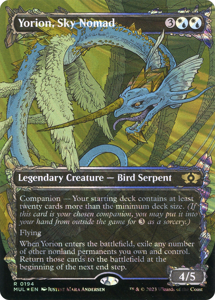 Yorion, Sky Nomad (Halo Foil) [Multiverse Legends] | Anubis Games and Hobby