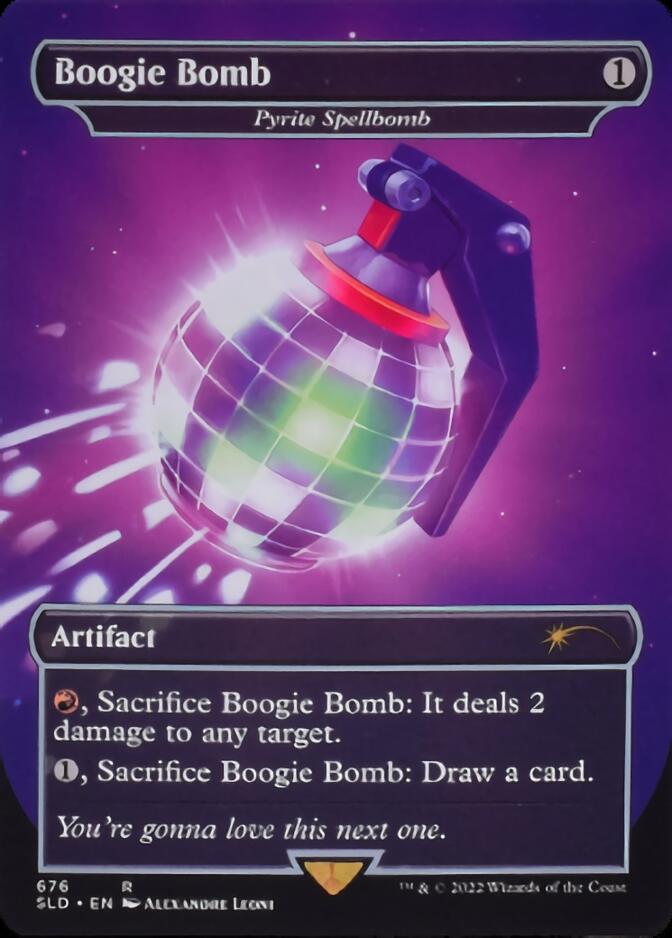 Pyrite Spellbomb - Boogie Bomb (Borderless) [Secret Lair Drop Promos] | Anubis Games and Hobby