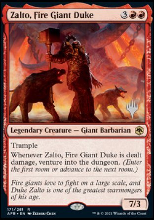 Zalto, Fire Giant Duke (Promo Pack) [Dungeons & Dragons: Adventures in the Forgotten Realms Promos] | Anubis Games and Hobby