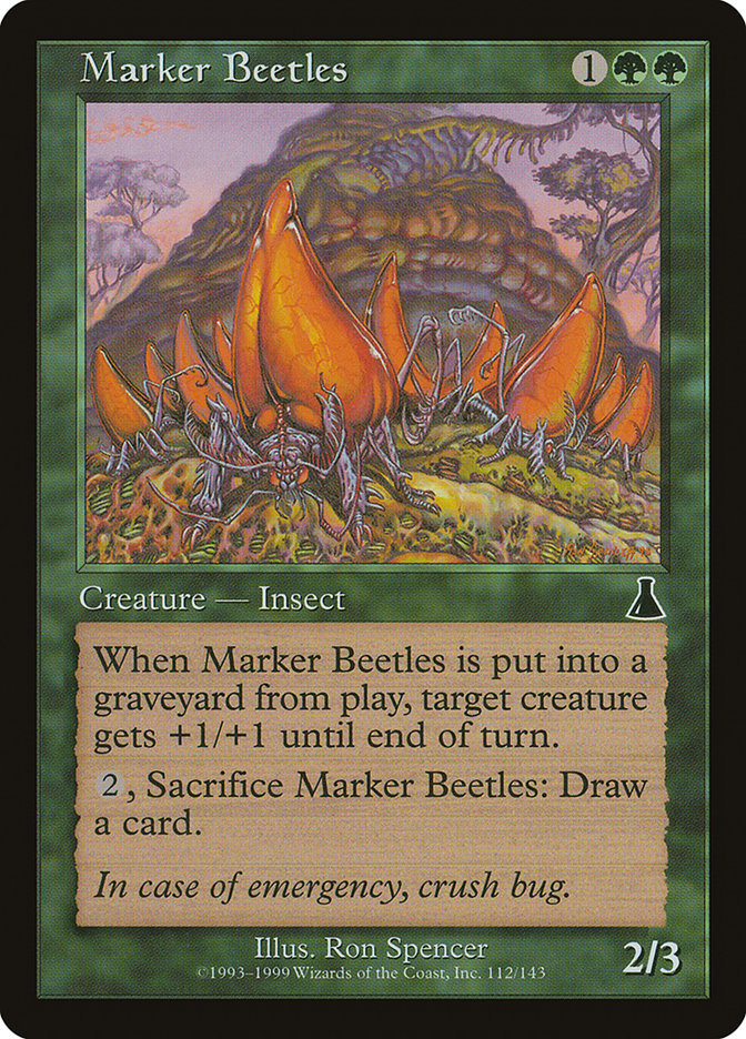 Marker Beetles [Urza's Destiny] | Anubis Games and Hobby