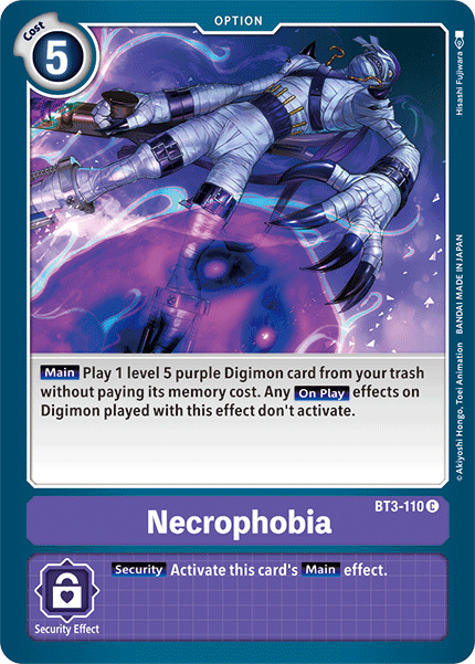 Necrophobia [BT3-110] [Release Special Booster Ver.1.5] | Anubis Games and Hobby