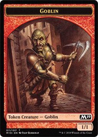 Goblin // Thopter Double-sided Token (Game Night) [Core Set 2019] | Anubis Games and Hobby